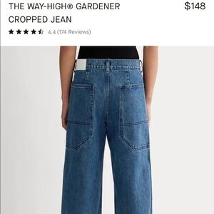 Everlane way high gardener cropped jeans